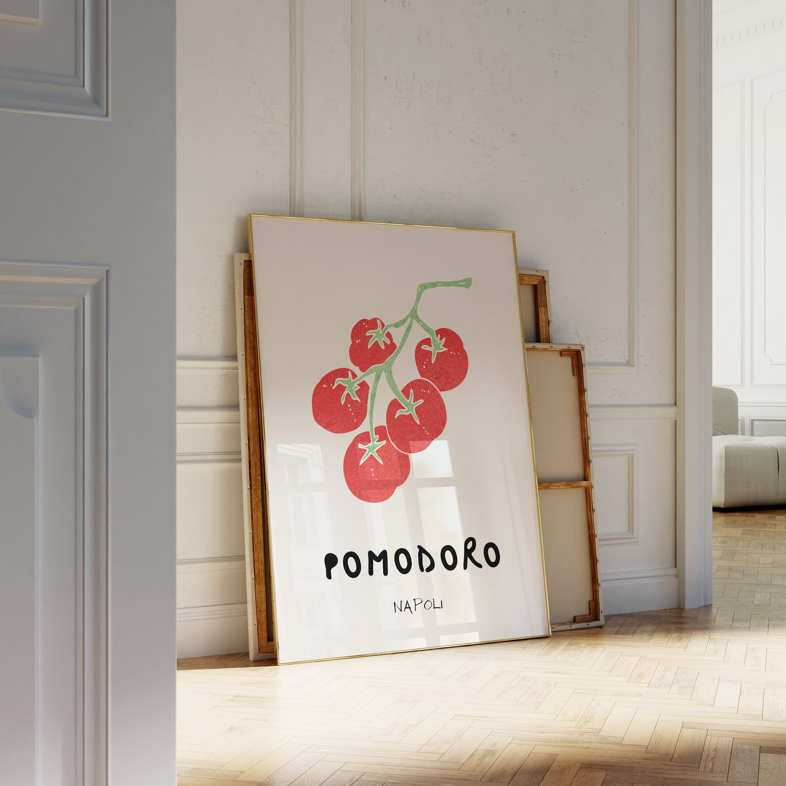 Pomodoro Napoli - Italian Print Mockup Living Room