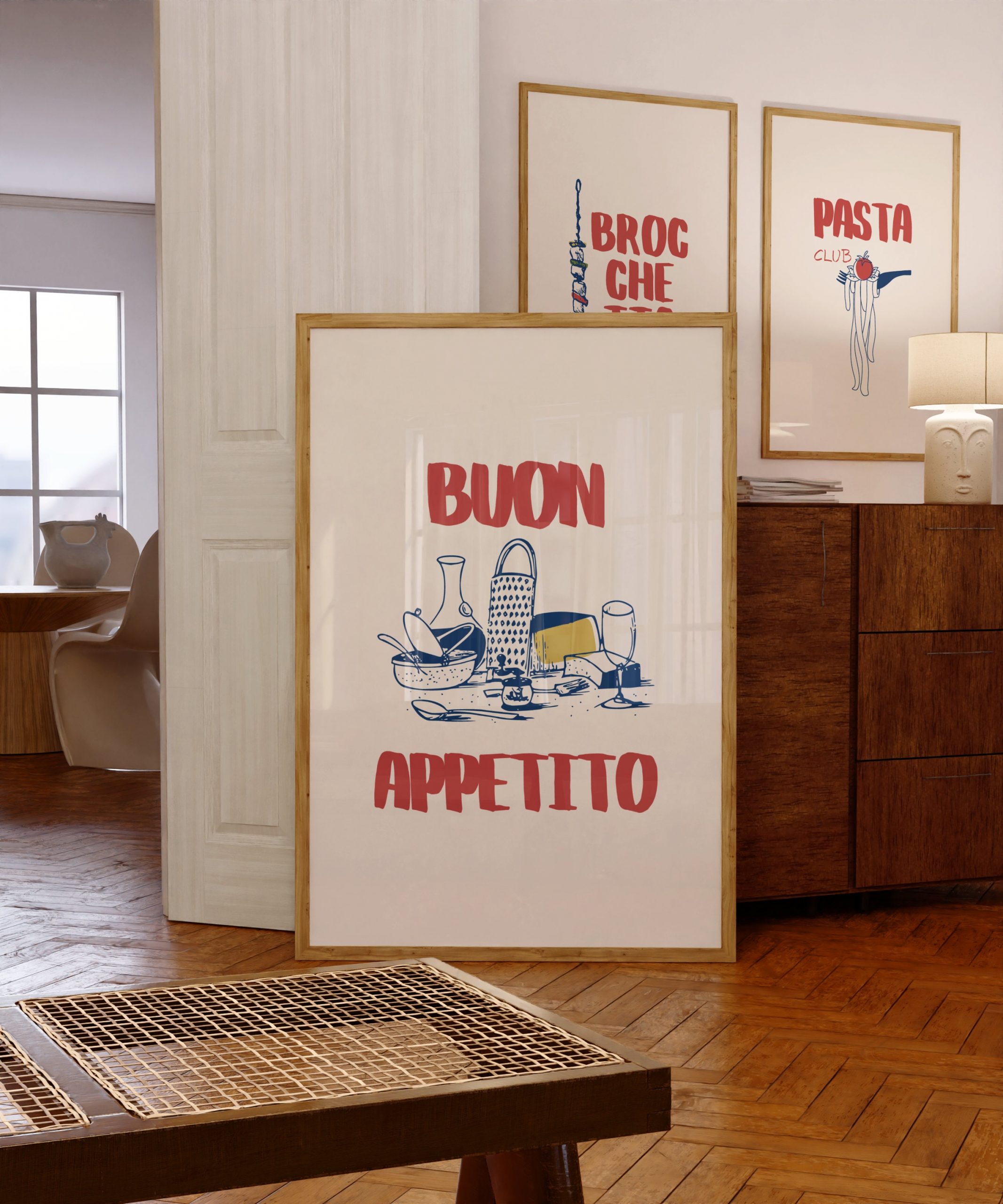 Set of 3 - Buon Appetito Broccetta Pasta Club - Image 3