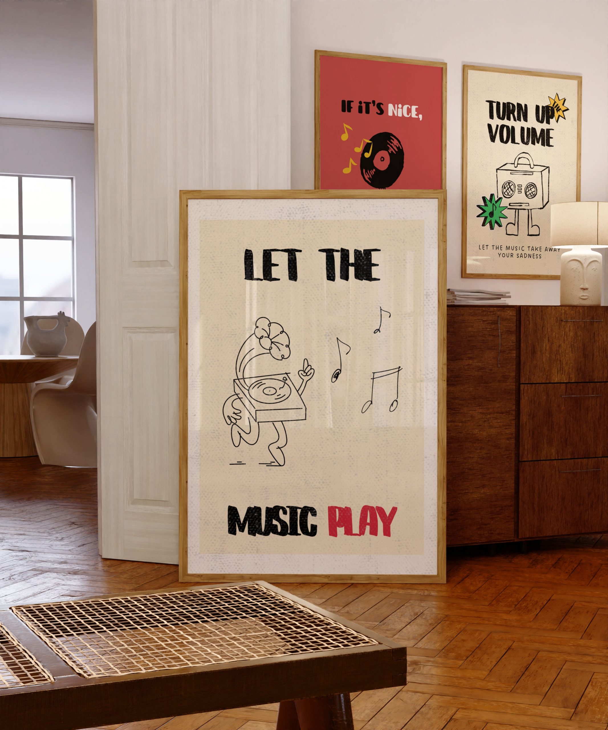 Set of 3 - Retro Music Band Print - Image 8