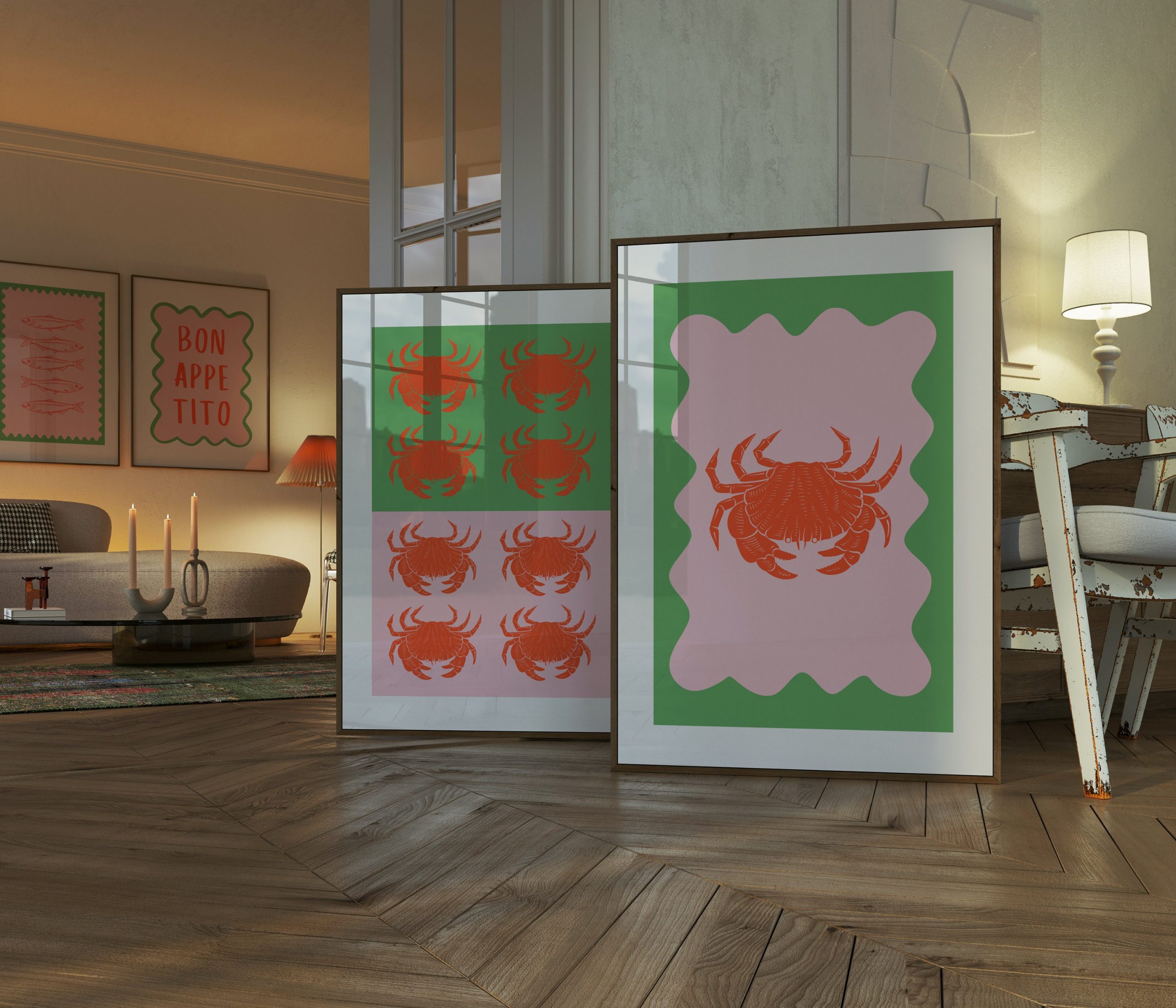 Set of 2 - Seafood Crab - Image 4