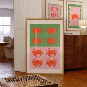 Eclectic Dual Crab Living Room Mockup