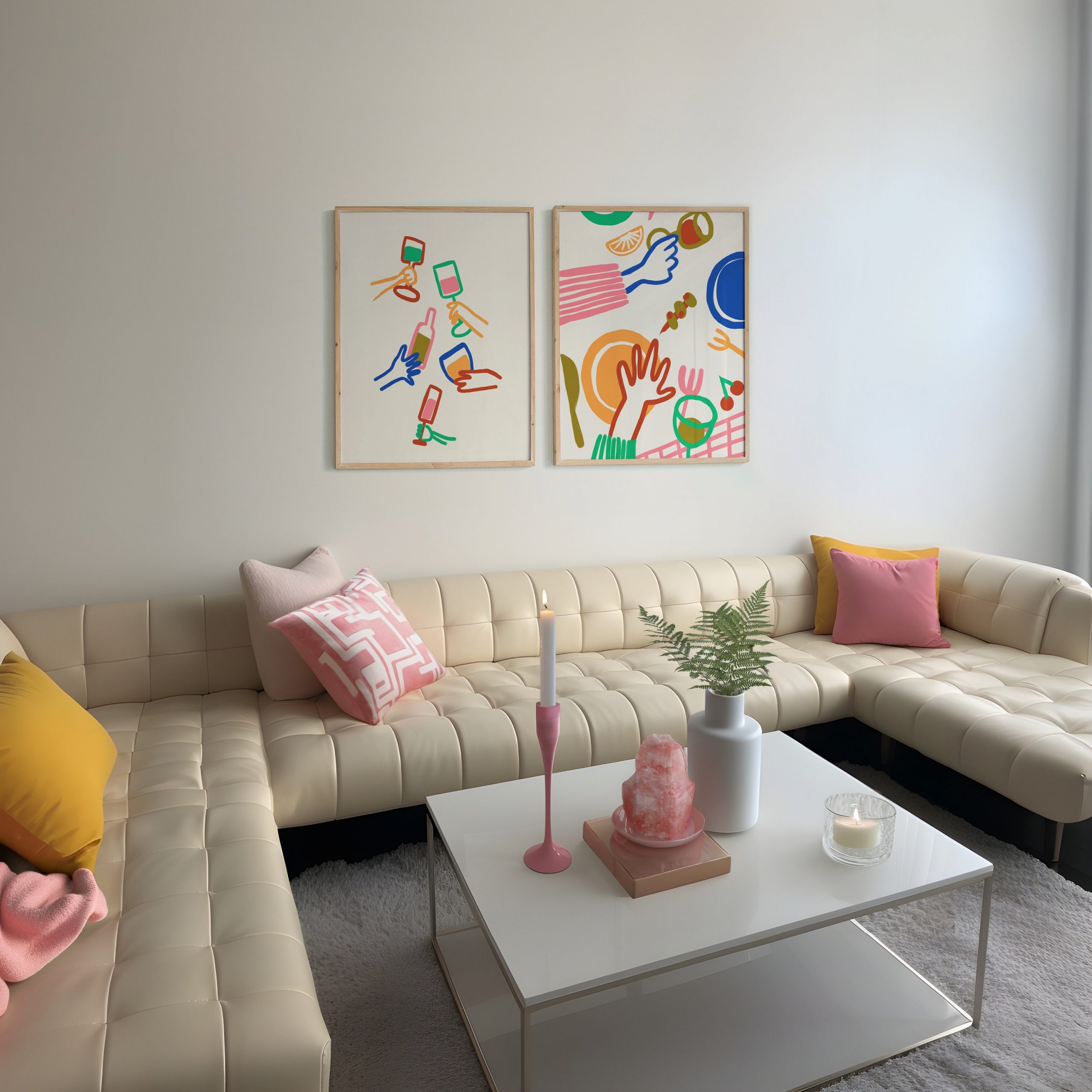 Colorful Dinner - Hand Drawn - Image 8