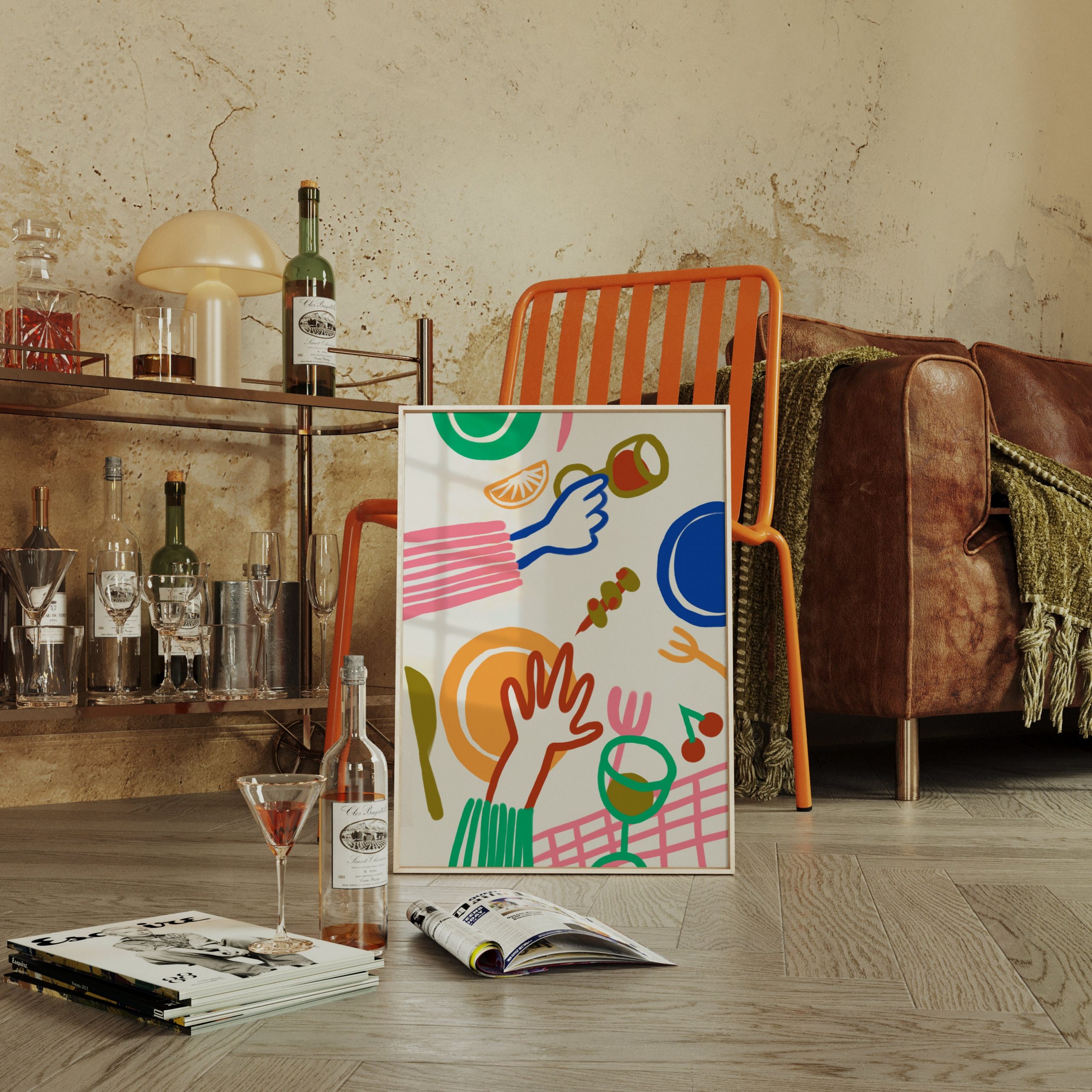 Colorful Dinner - Hand Drawn - Image 9