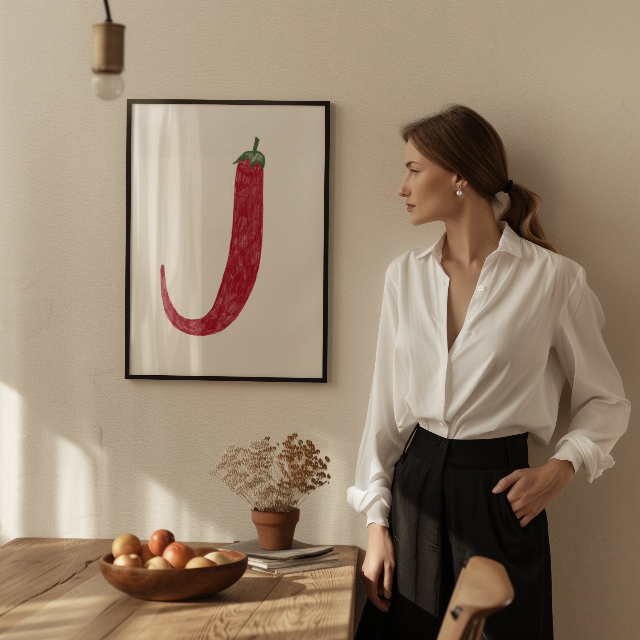 Red Chilli Pepper - Hand Drawn - Image 4