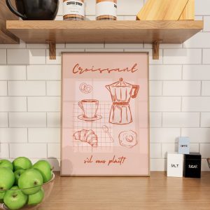 Croissant Sil Vous Plait – Pink Kitchen Mockup