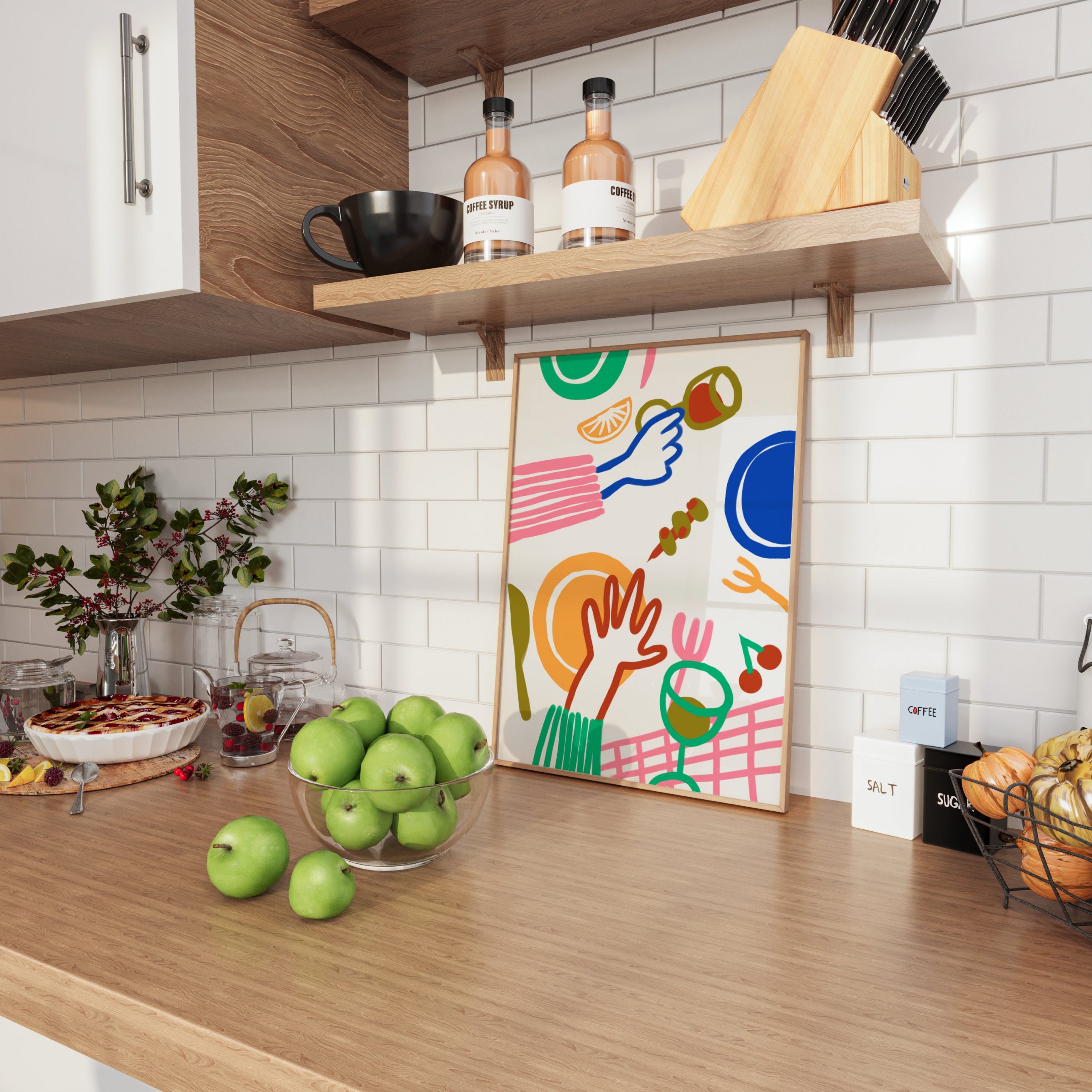 Colorful Dinner - Hand Drawn - Image 3