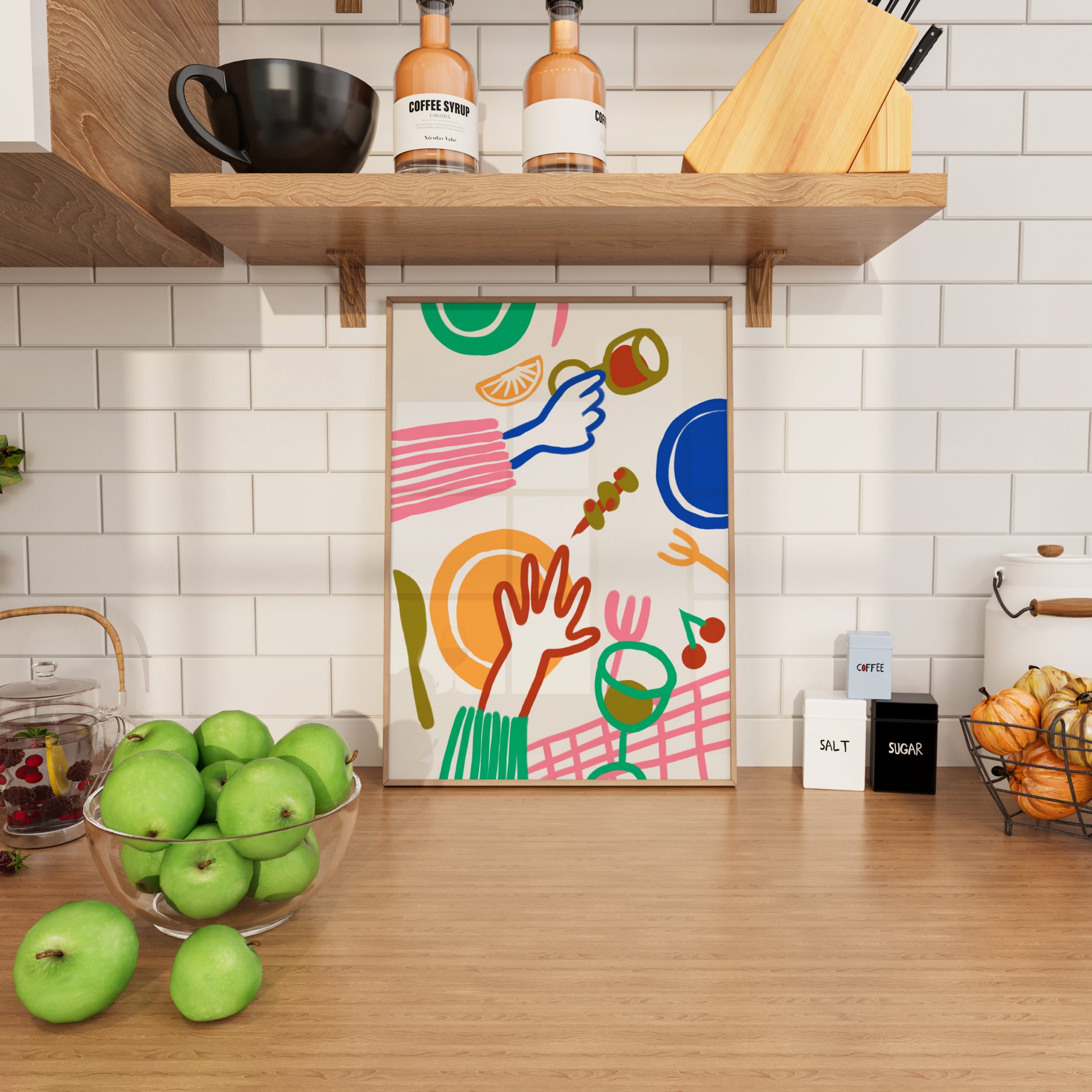 Colorful Dinner - Hand Drawn - Image 4