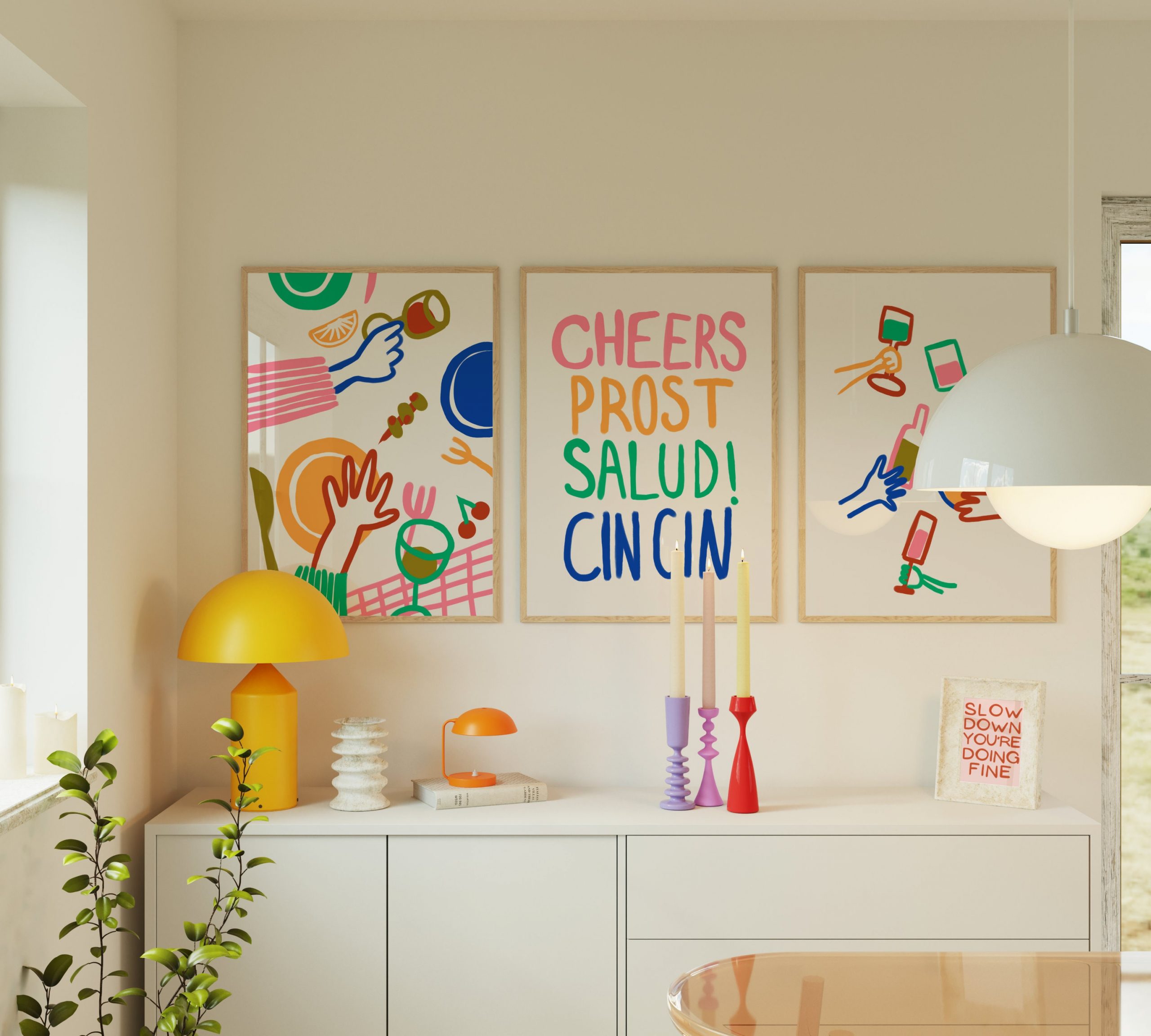 Colorful Dinner - Hand Drawn - Image 6