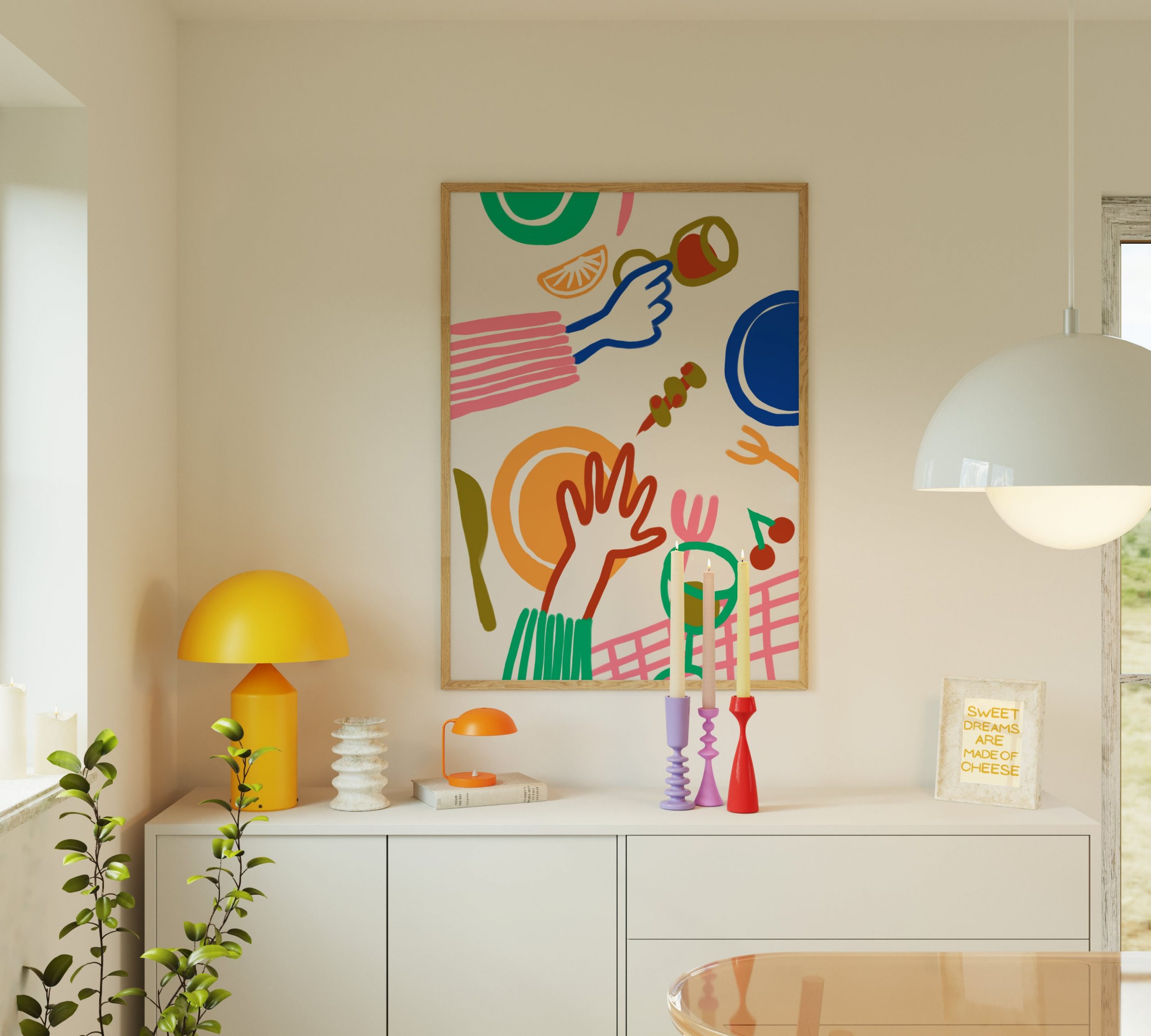 Colorful Dinner - Hand Drawn - Image 7