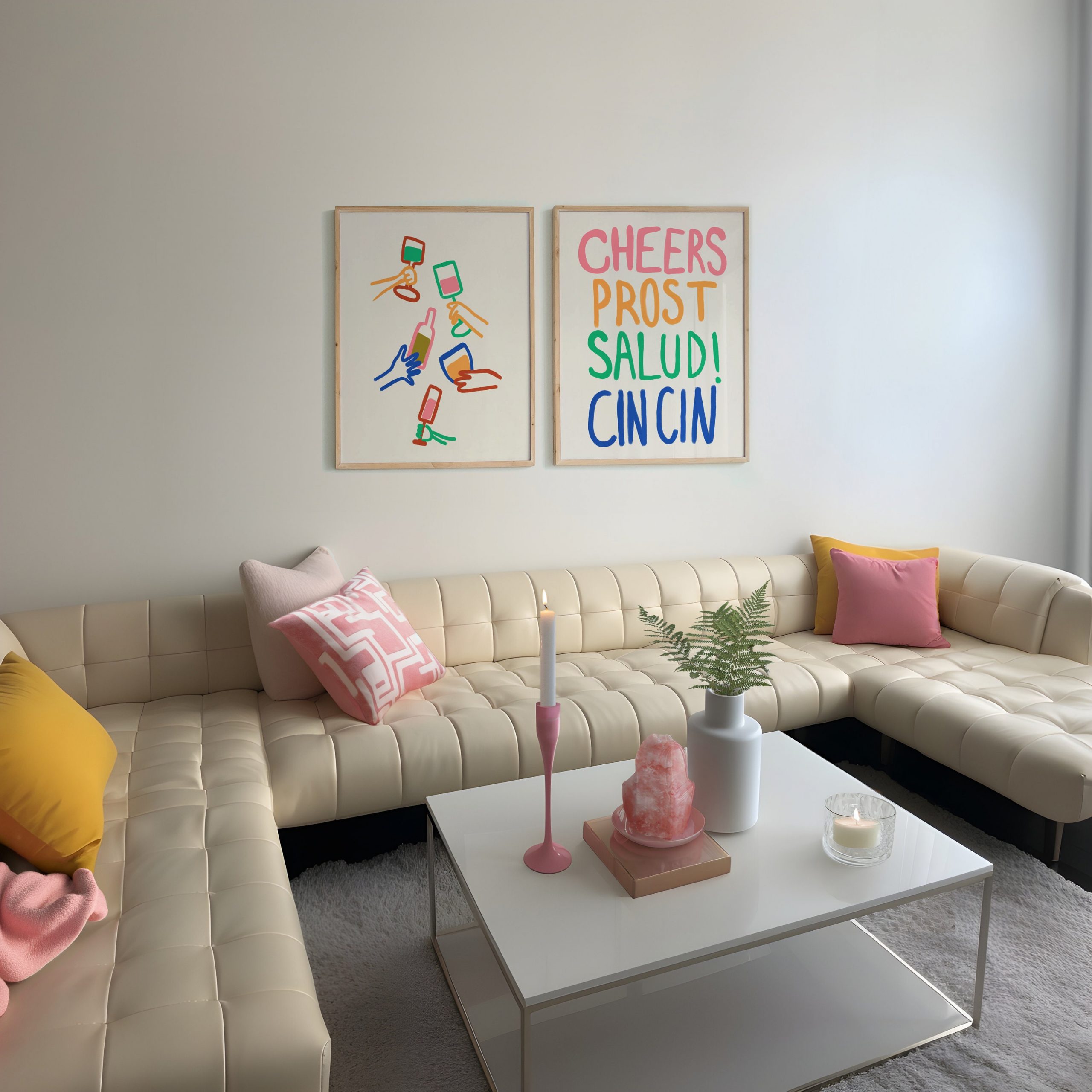 Cheers Prost Salud Cin Cin - Hand Drawn - Image 9