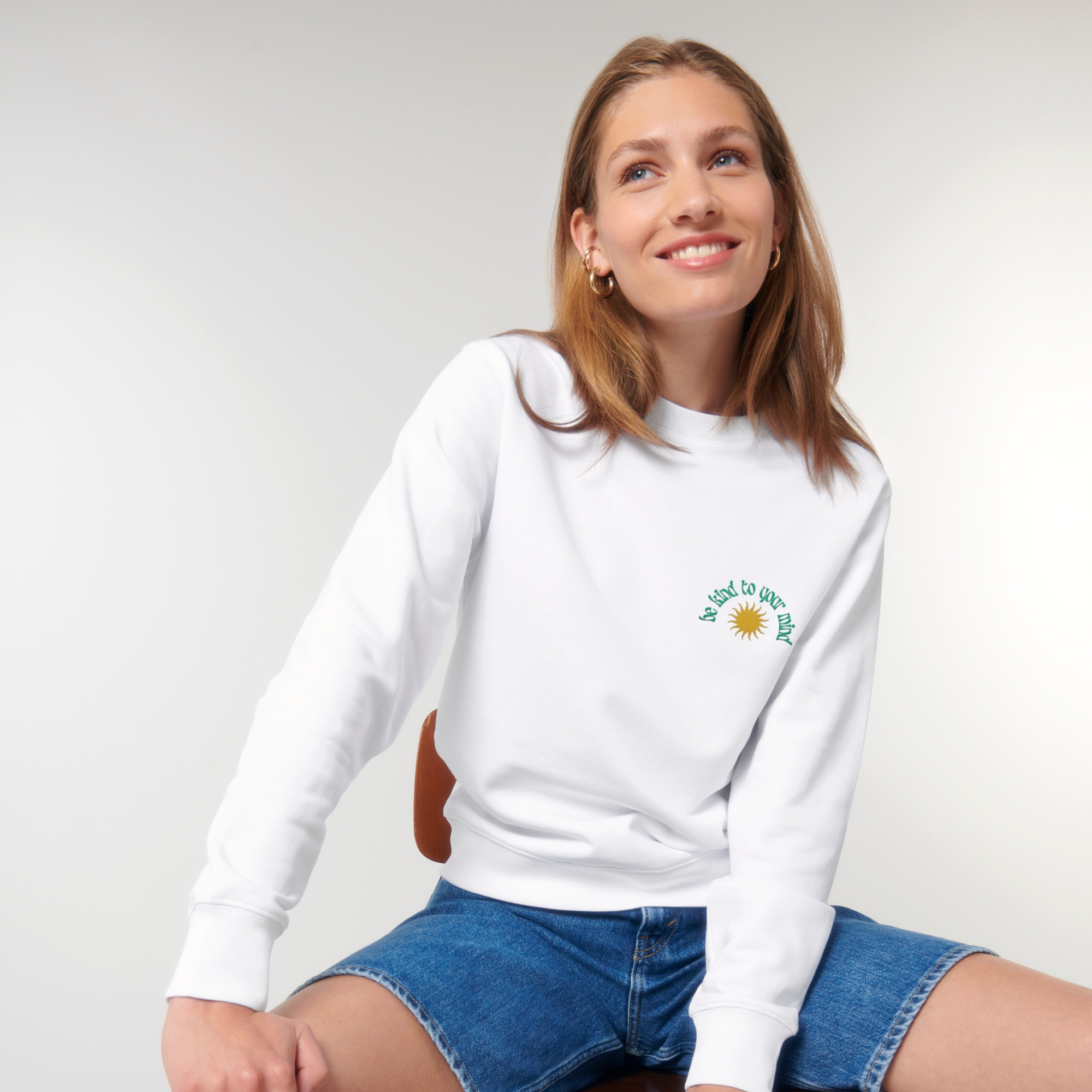 Be Kind To Your Mind - Embroidered Sweatshirt - Image 2