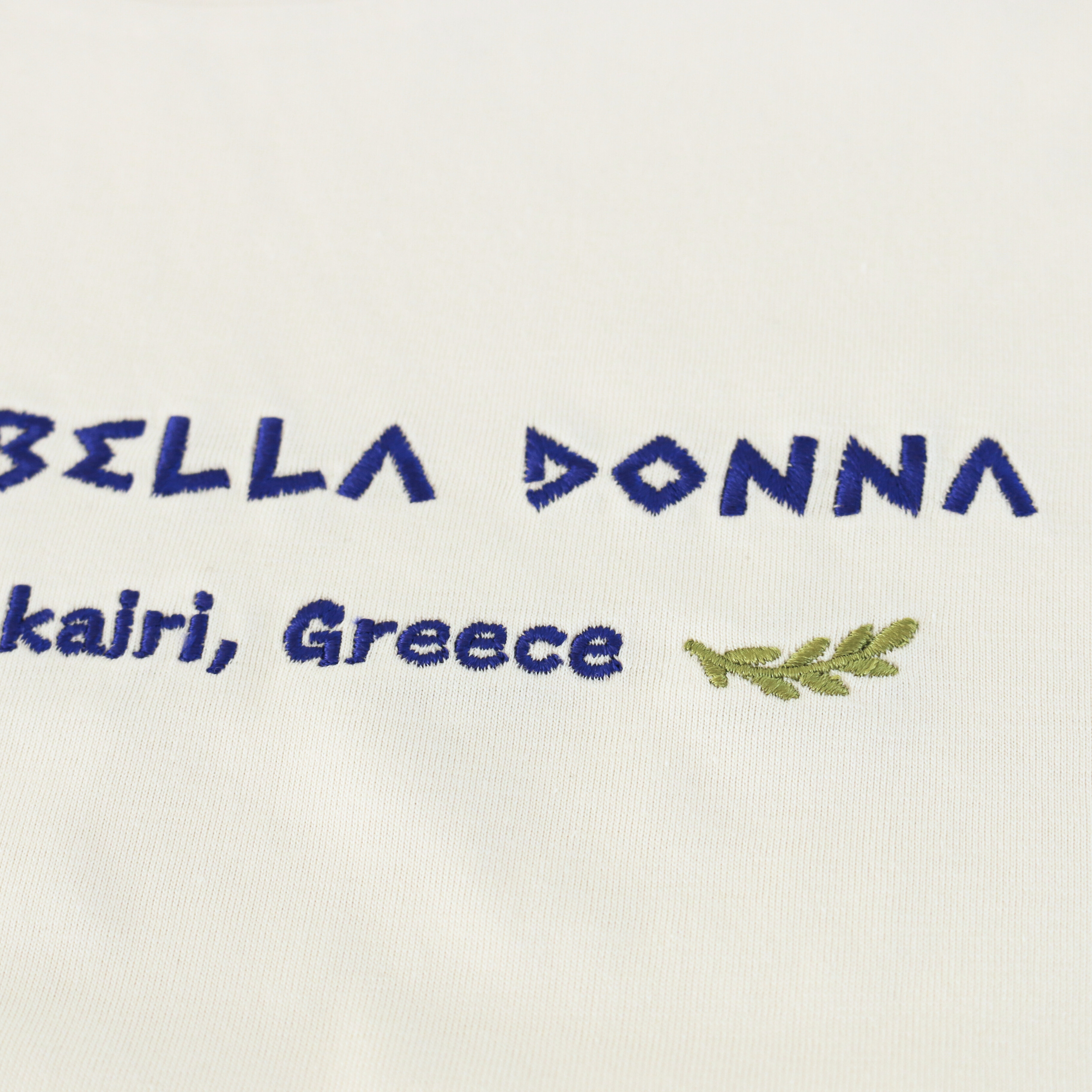 Retro-style embroidered T-shirt inspired by Mamma Mia