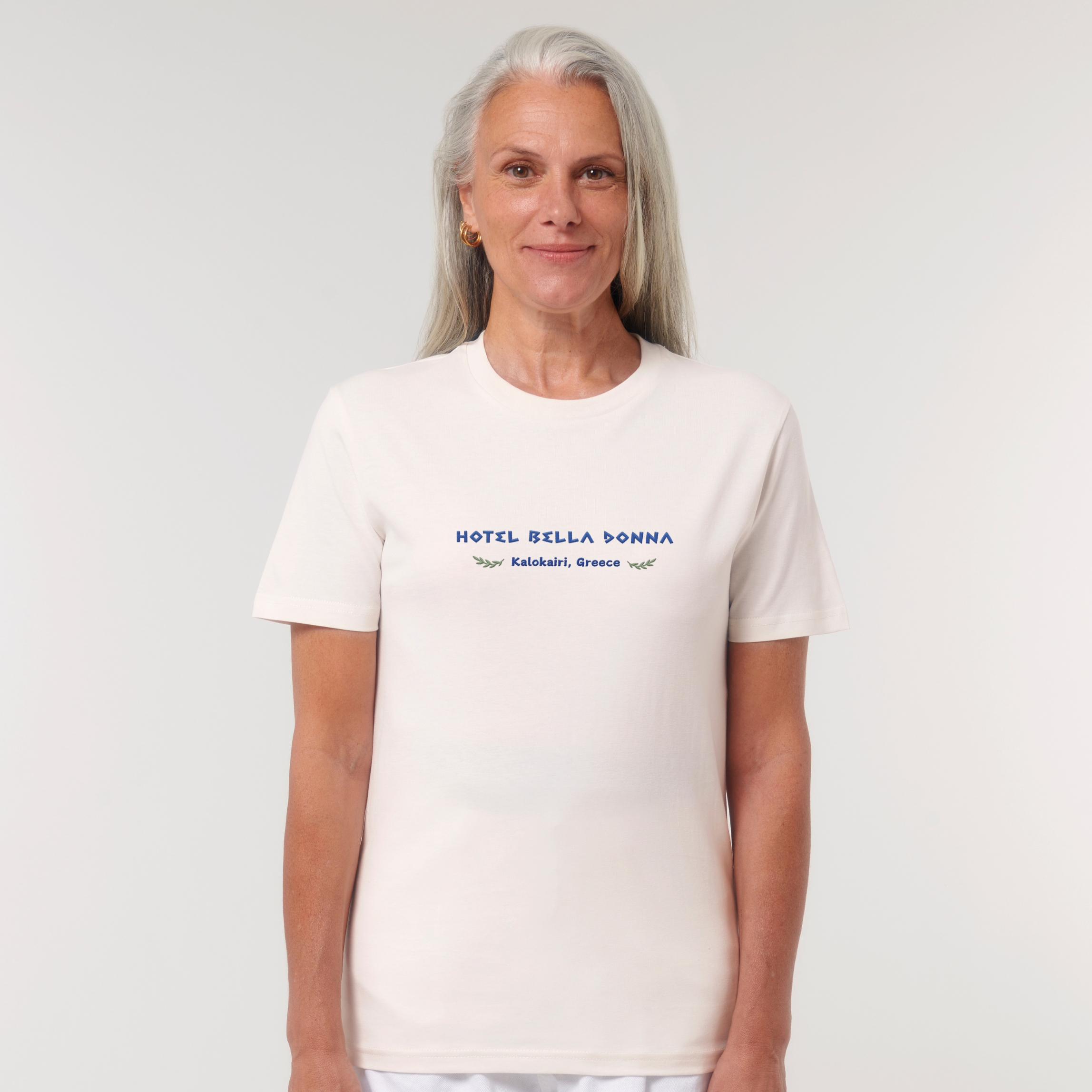Greek-inspired T-shirt with Mamma Mia theme