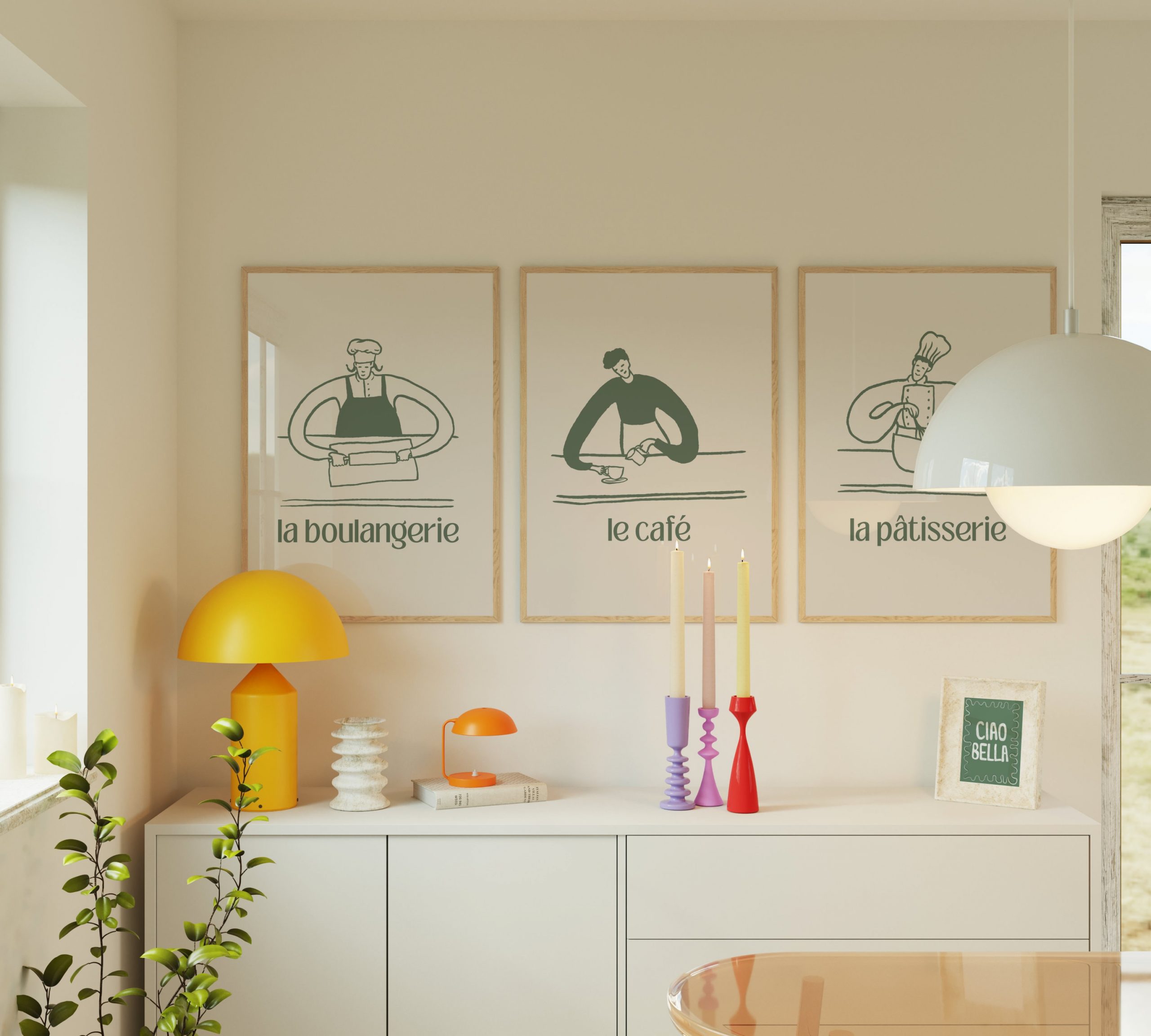 La Boulangerie Cartoon - Green - Image 6