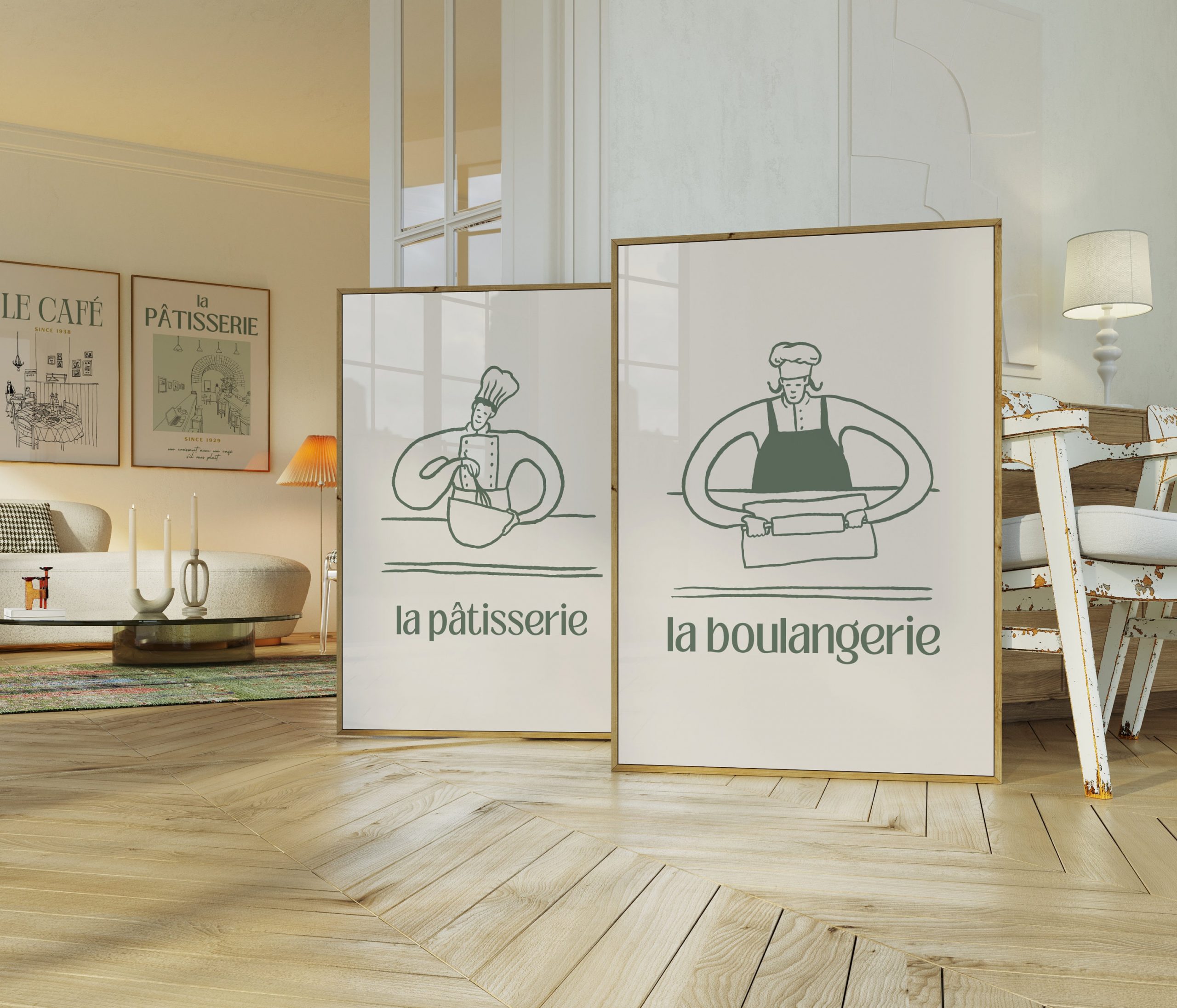 La Boulangerie Cartoon - Green - Image 5