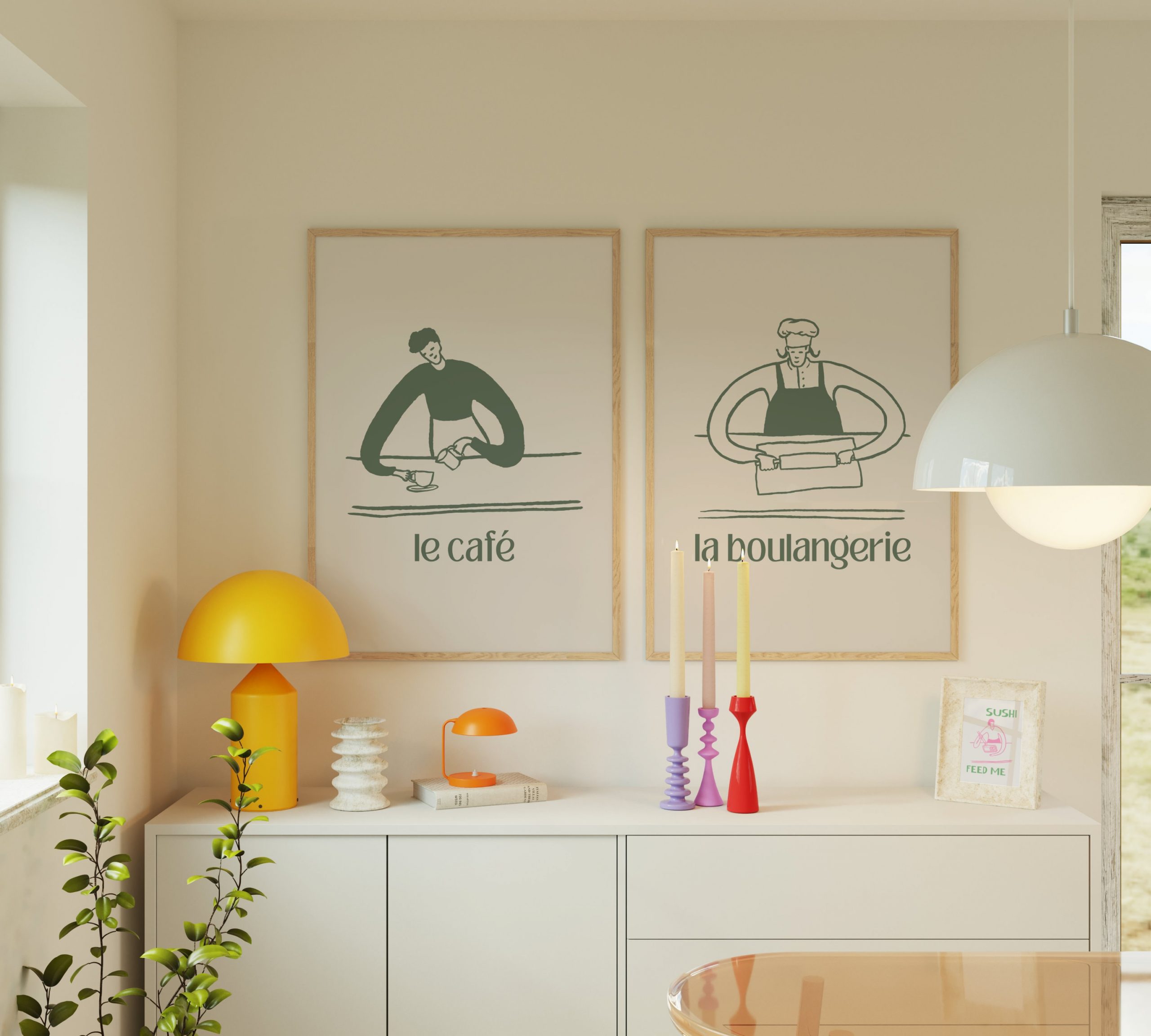 La Boulangerie Cartoon - Green - Image 10