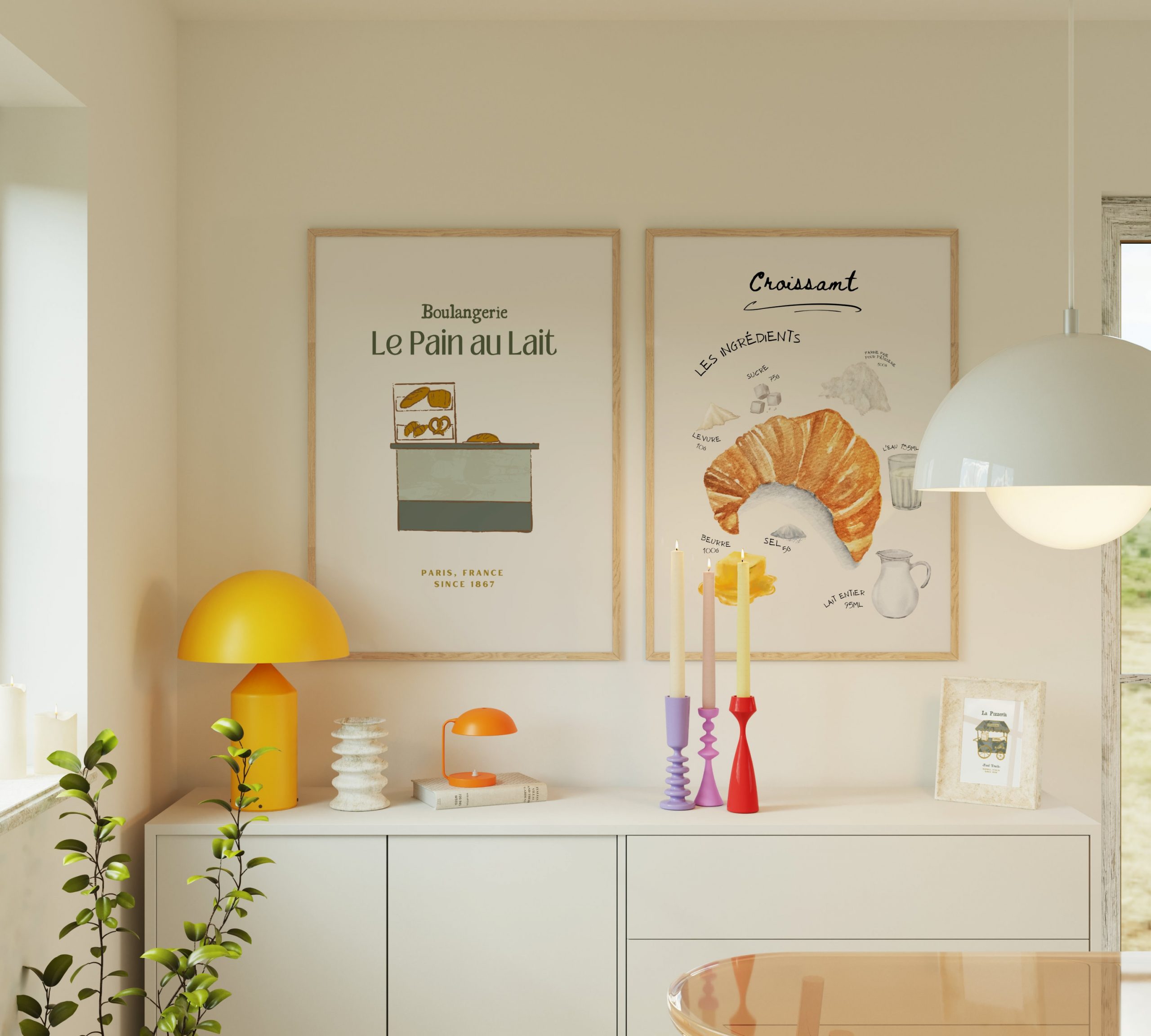 French Bakery Kitchen Art