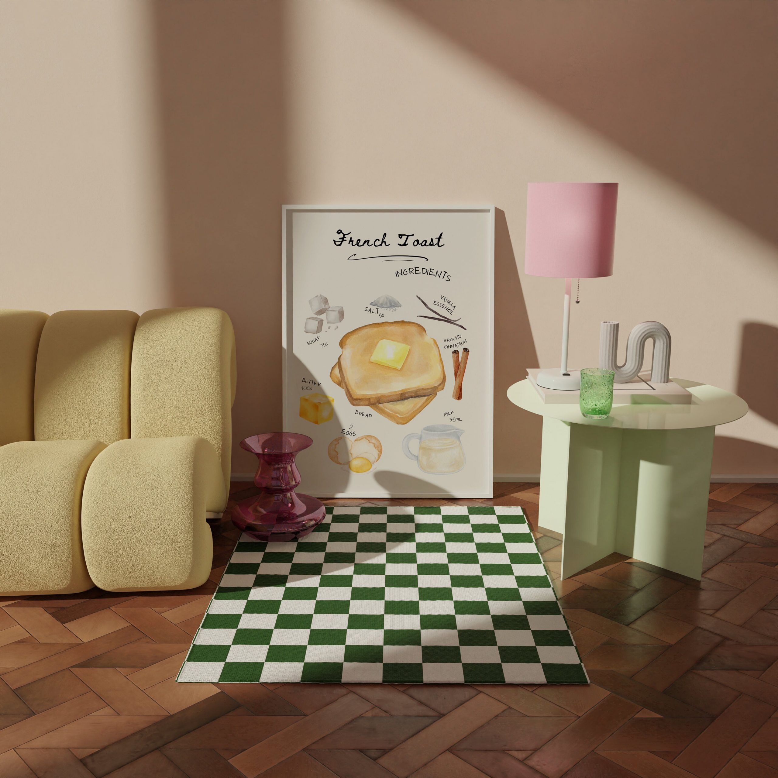 Watercolor French Toast Print