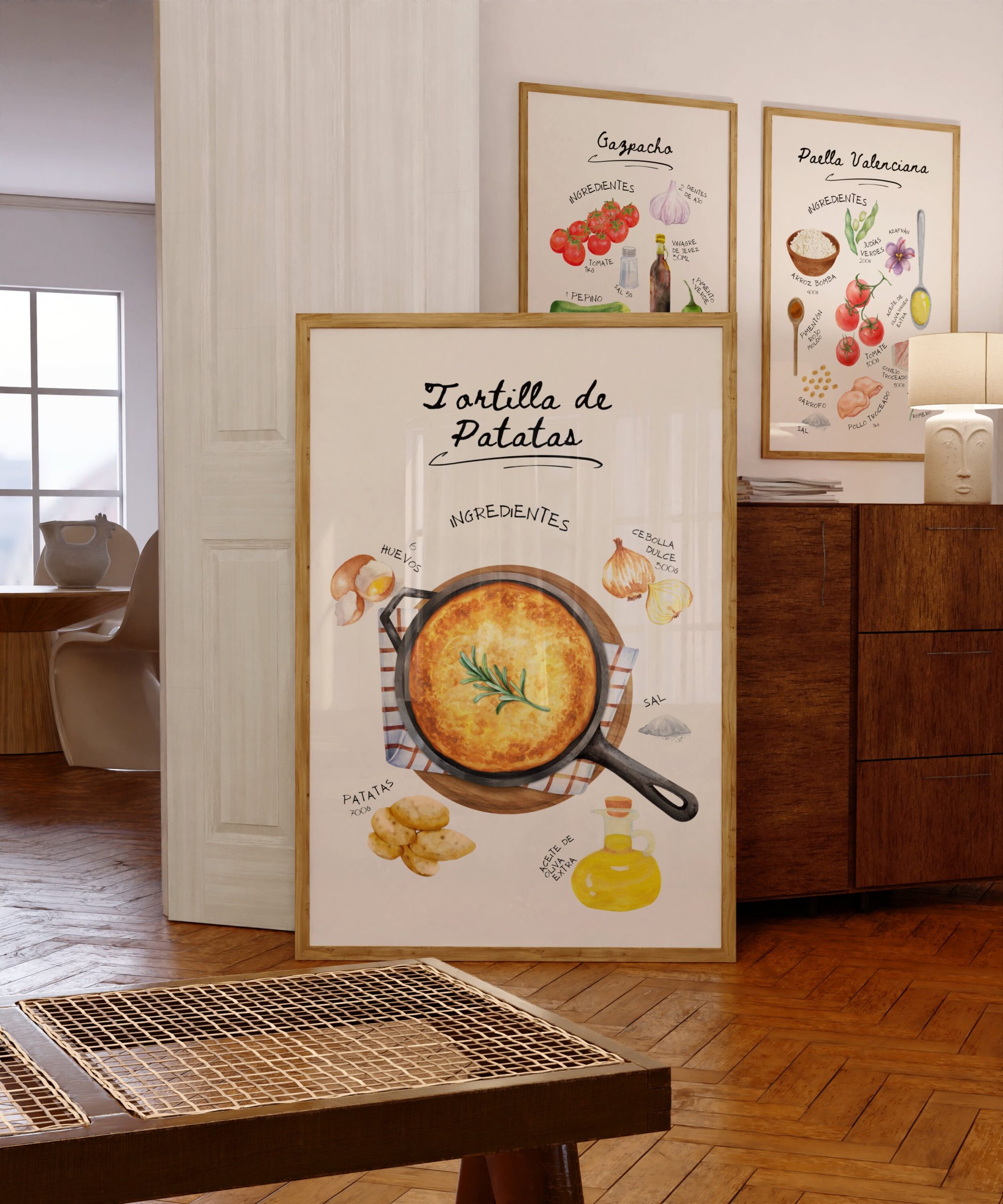 Tortilla de Patatas Watercolor