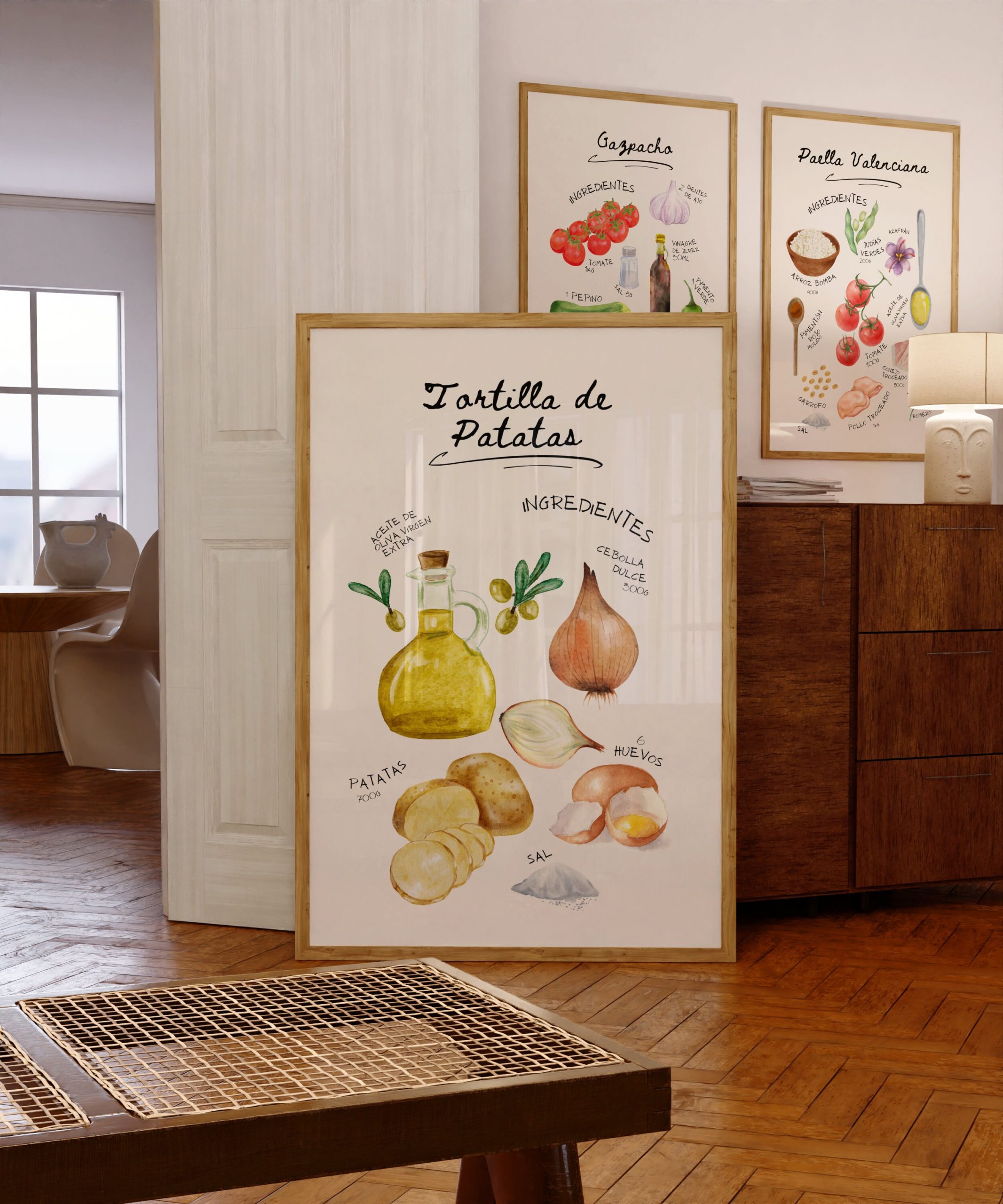 Tortilla de Patata Watercolor Art