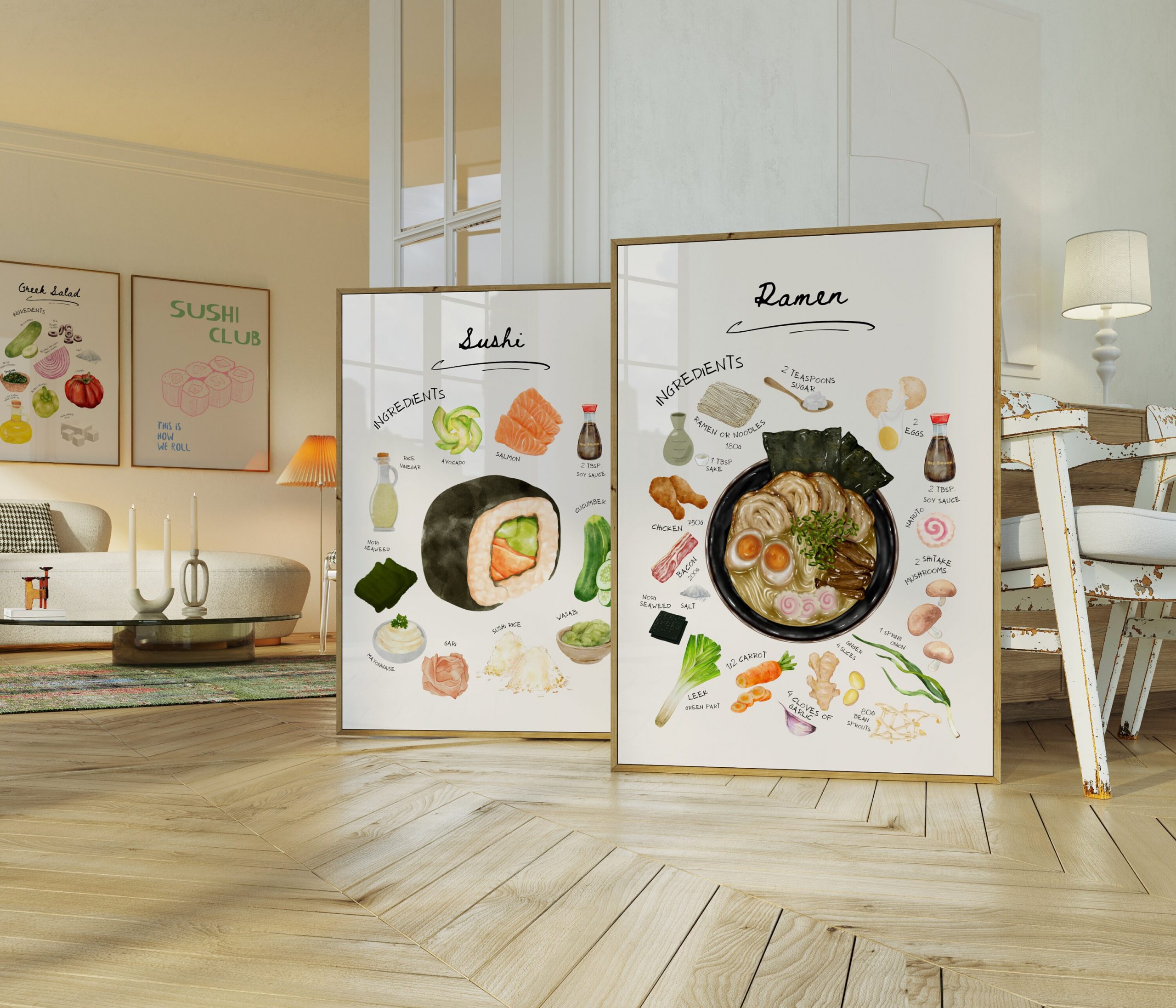 Set of 2 - Sushi Ramen Ingredients - Image 3