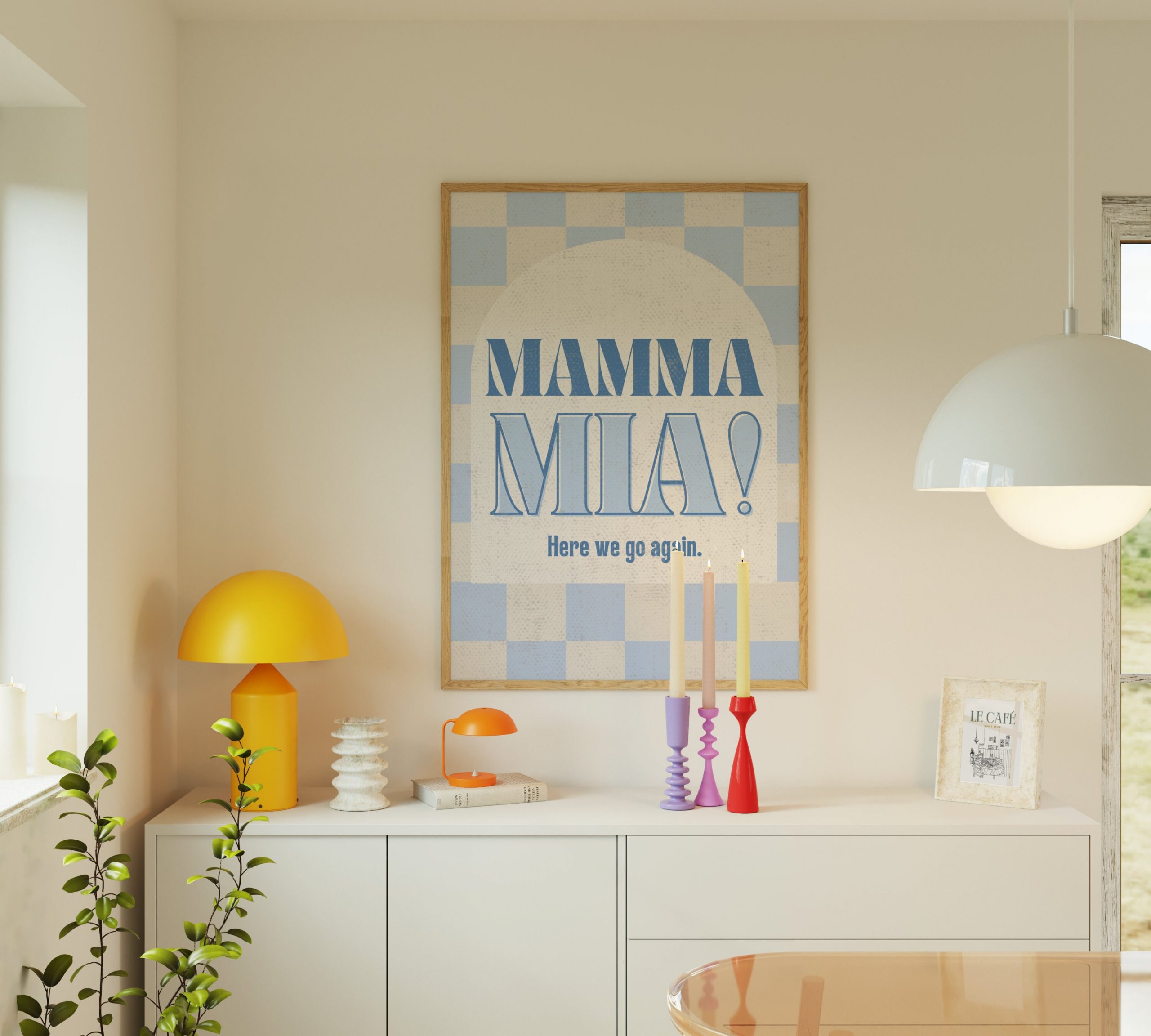 Set of 2 - Mamma Mia Gimme - Blue - Image 10