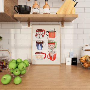 Christmas Mugs Mockup