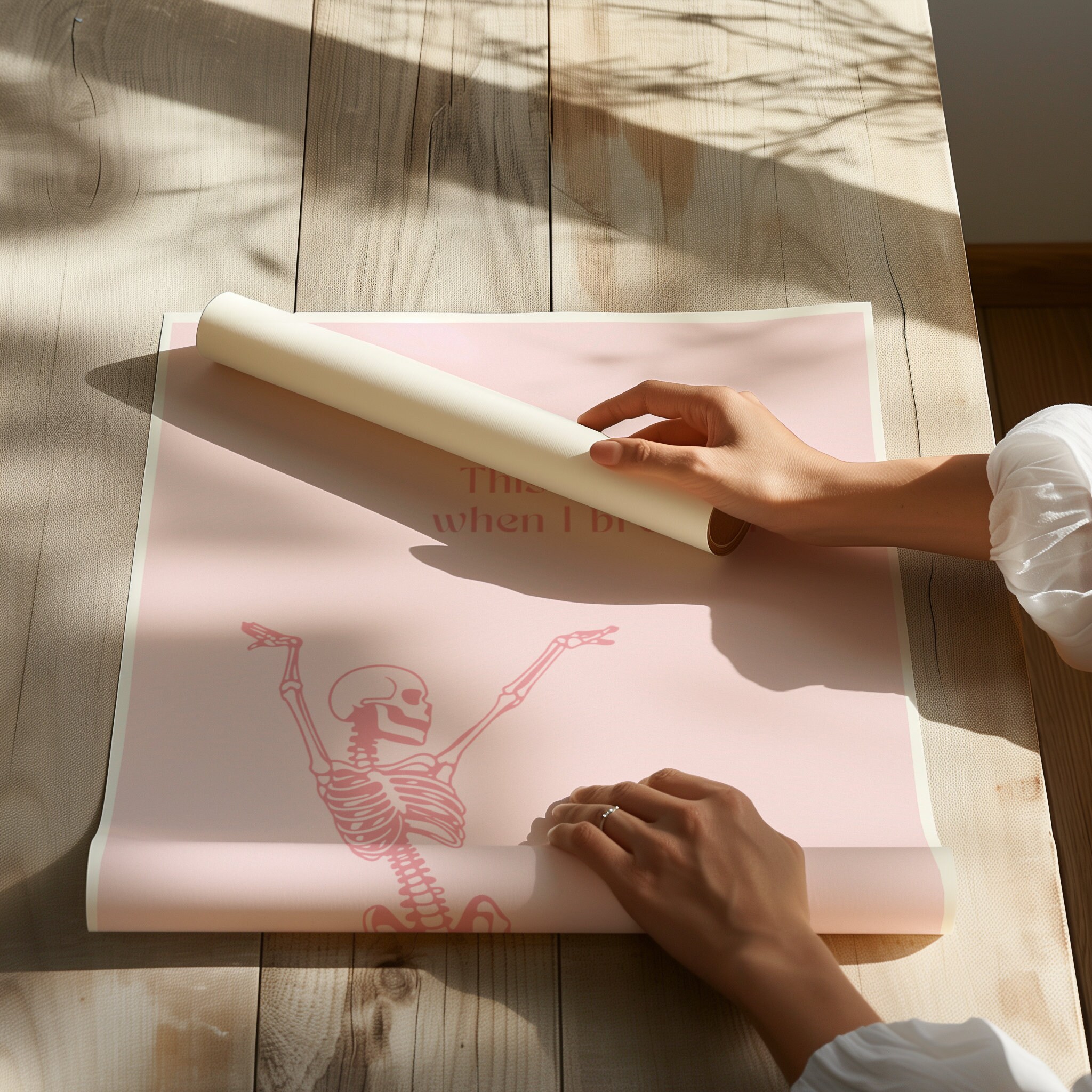 Pink Lyrics Wall Art Print