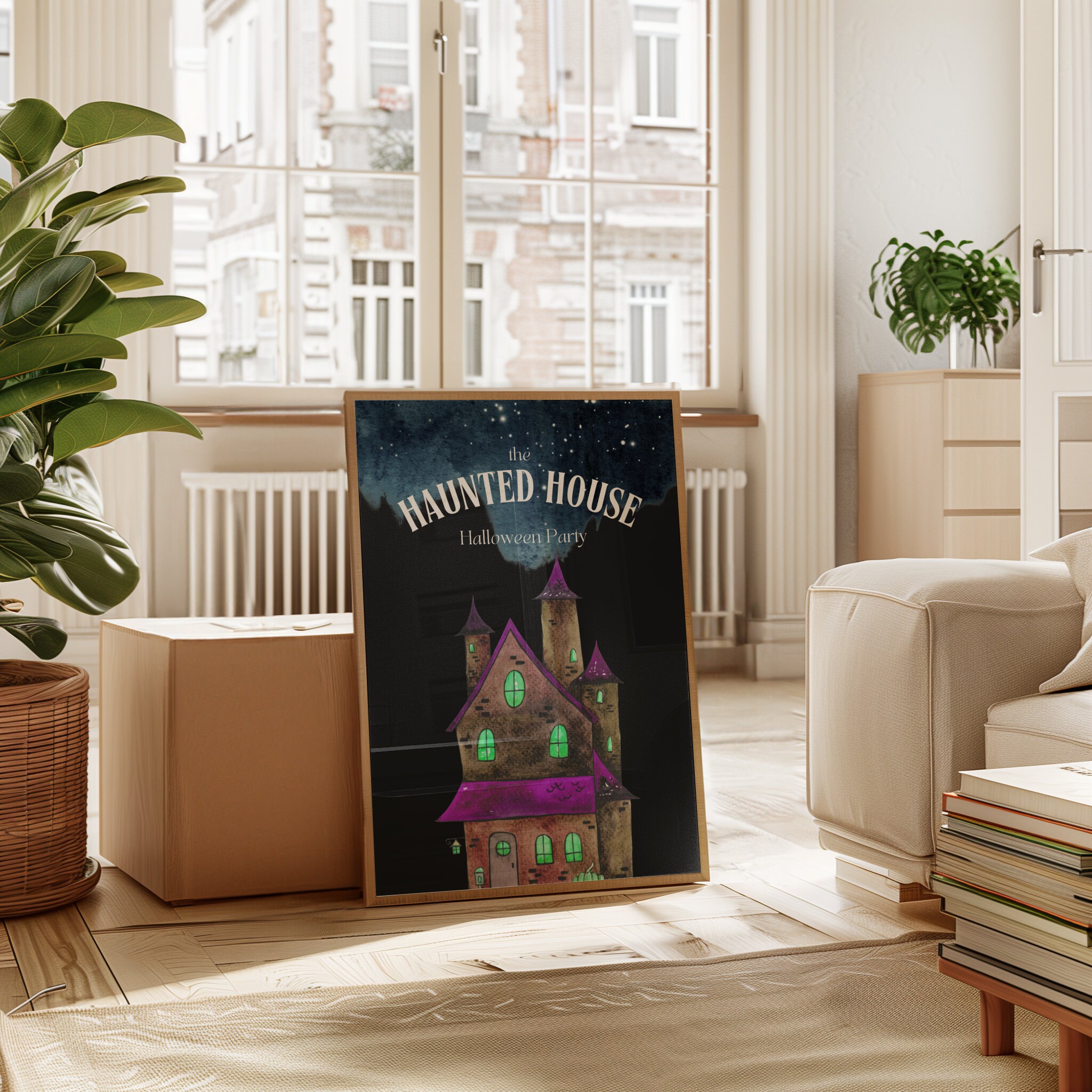 The Haunted House - Halloween Party Mockup