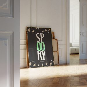 Spooky Season Print Quote - Green Mockup