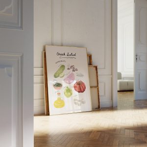 Greek Salad - Ingredients Mockup