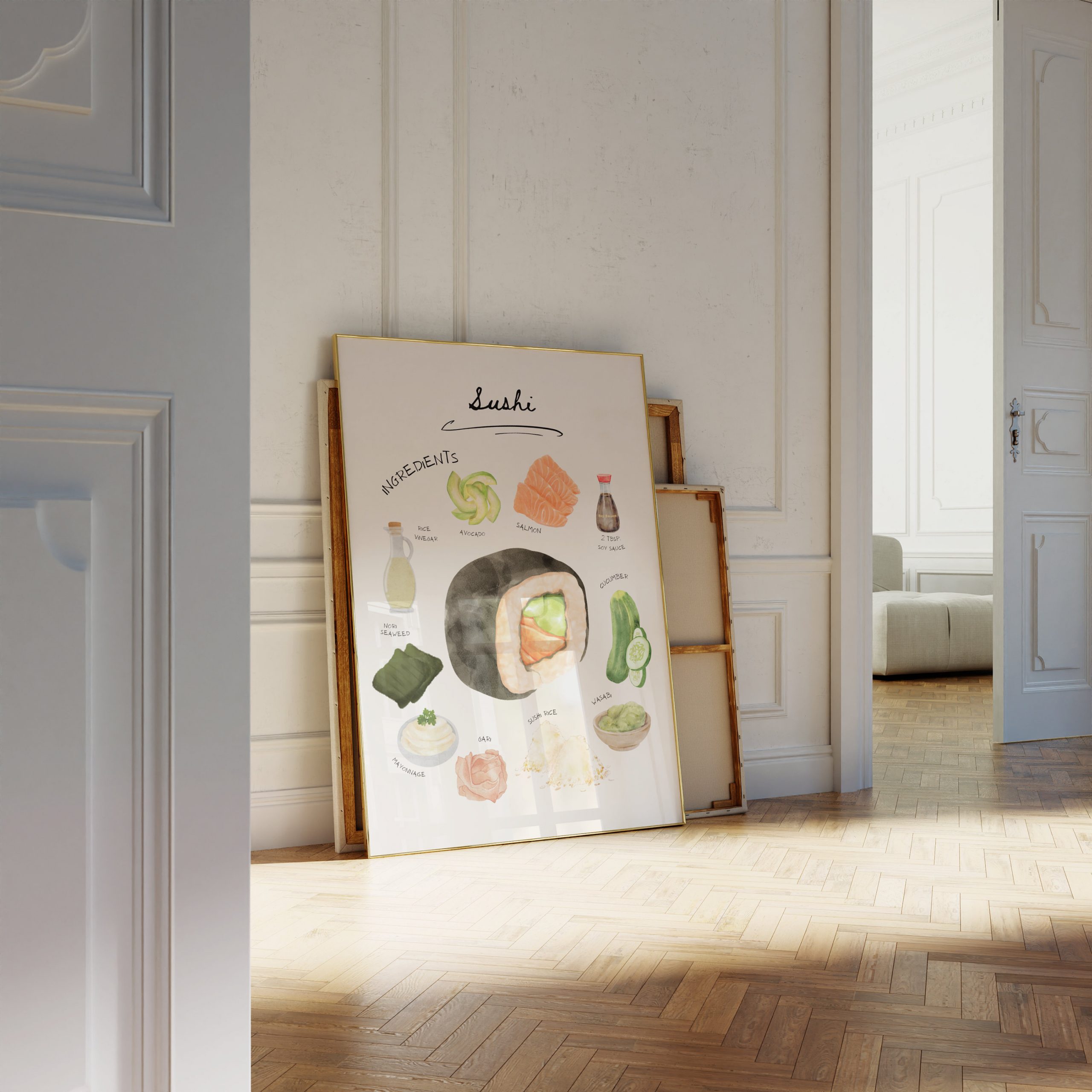 Sushi - Ingredients Mockup