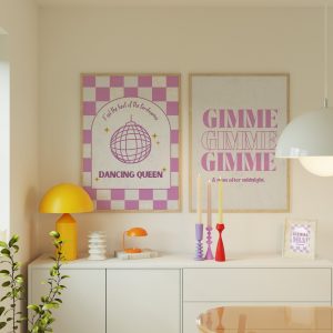 Set of 2 - Dancing Queen Pink Mockup