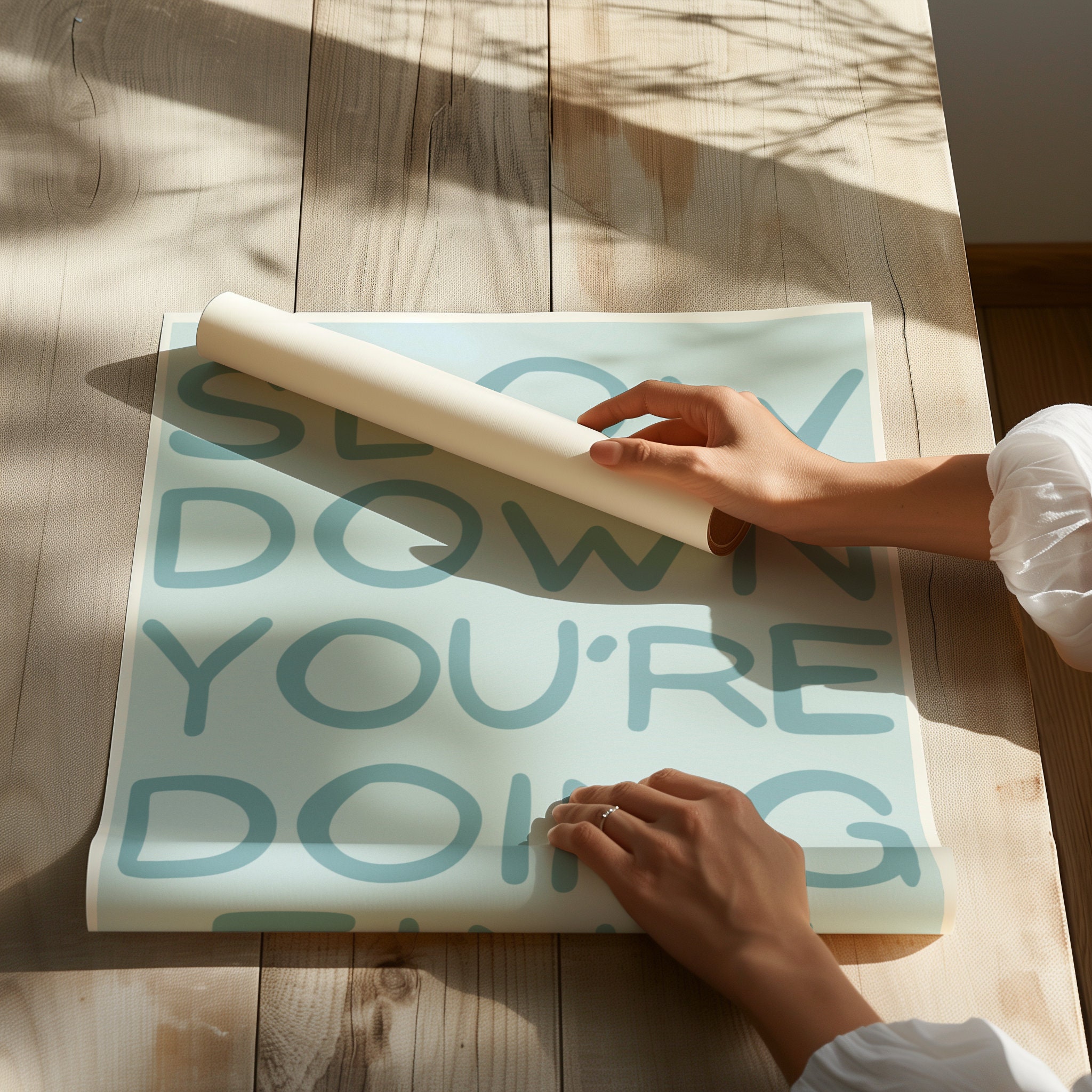 Slow Down You're Doing Fine - Blue - Image 6