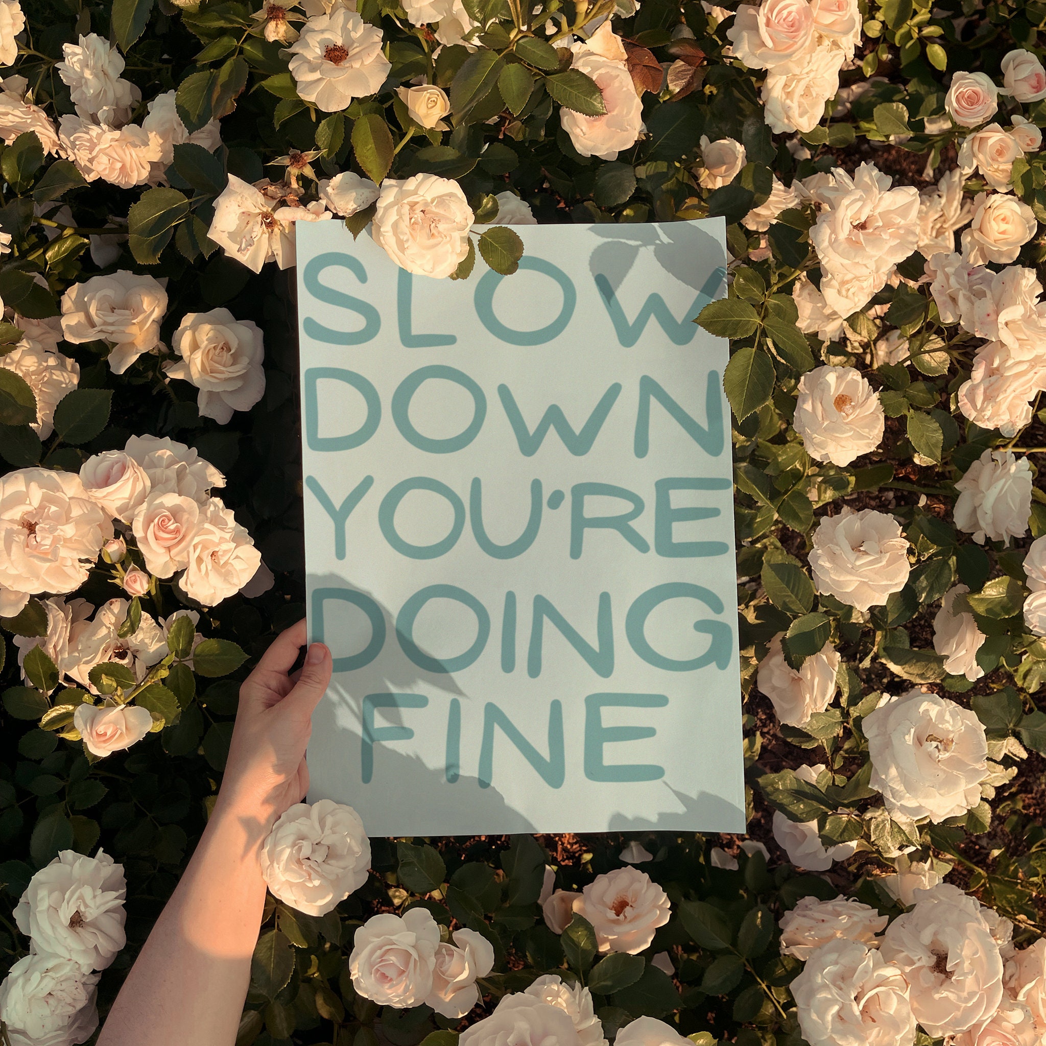 Slow Down You're Doing Fine - Blue - Image 4