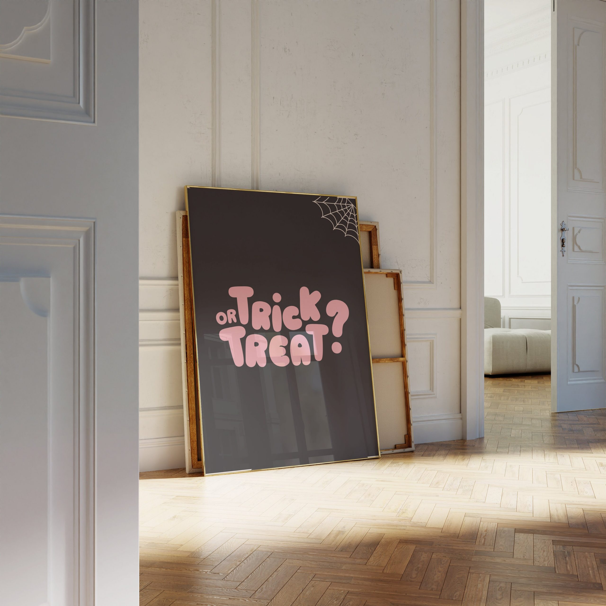 Trick or Treat Halloween print in digital download format