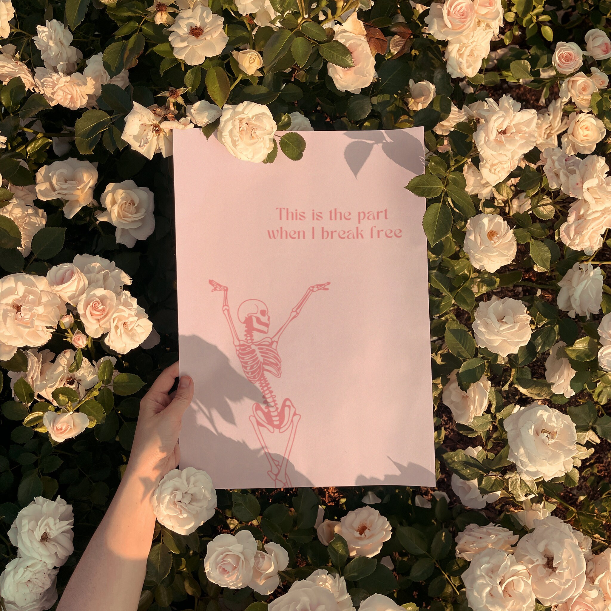 Empowering Pink Lyrics Print