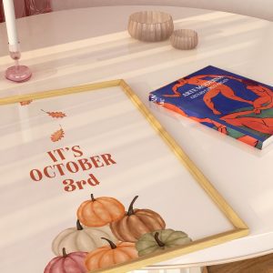 It's October 3rd - Orange Mockup